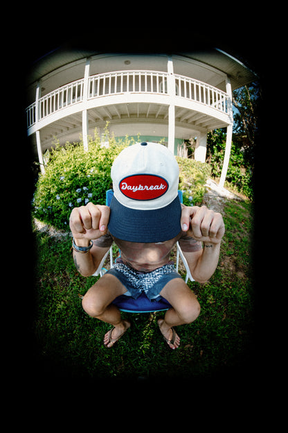 Daybreak Oval Patch Snapback Natural/Navy/Red