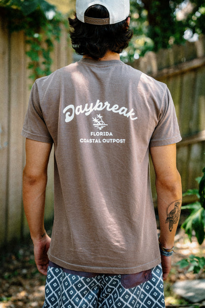 Daybreak Logo Tee Espresso