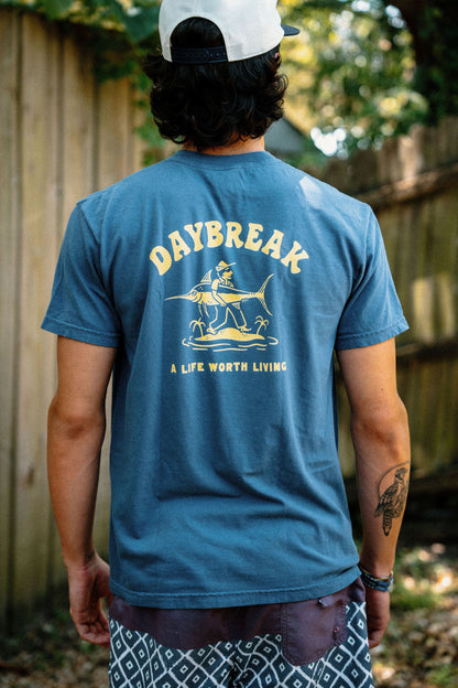 Marlin Man Tee Navy